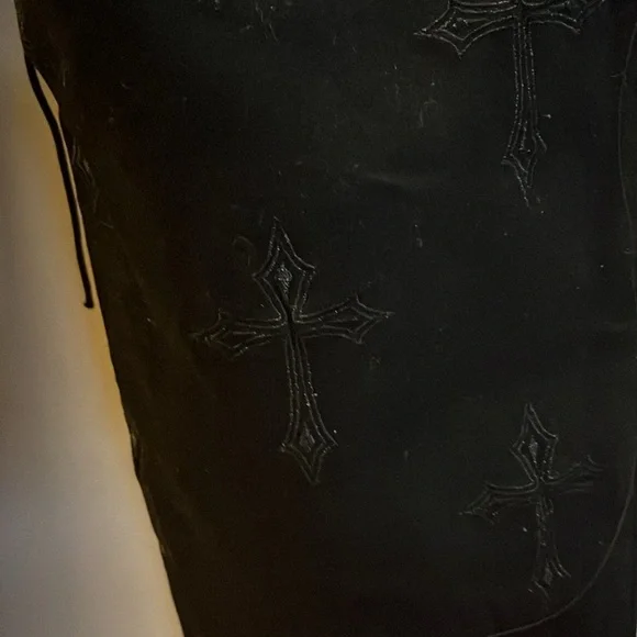 NWT Widow Cross Embroidered Skinny Rocker Pants Size XXL